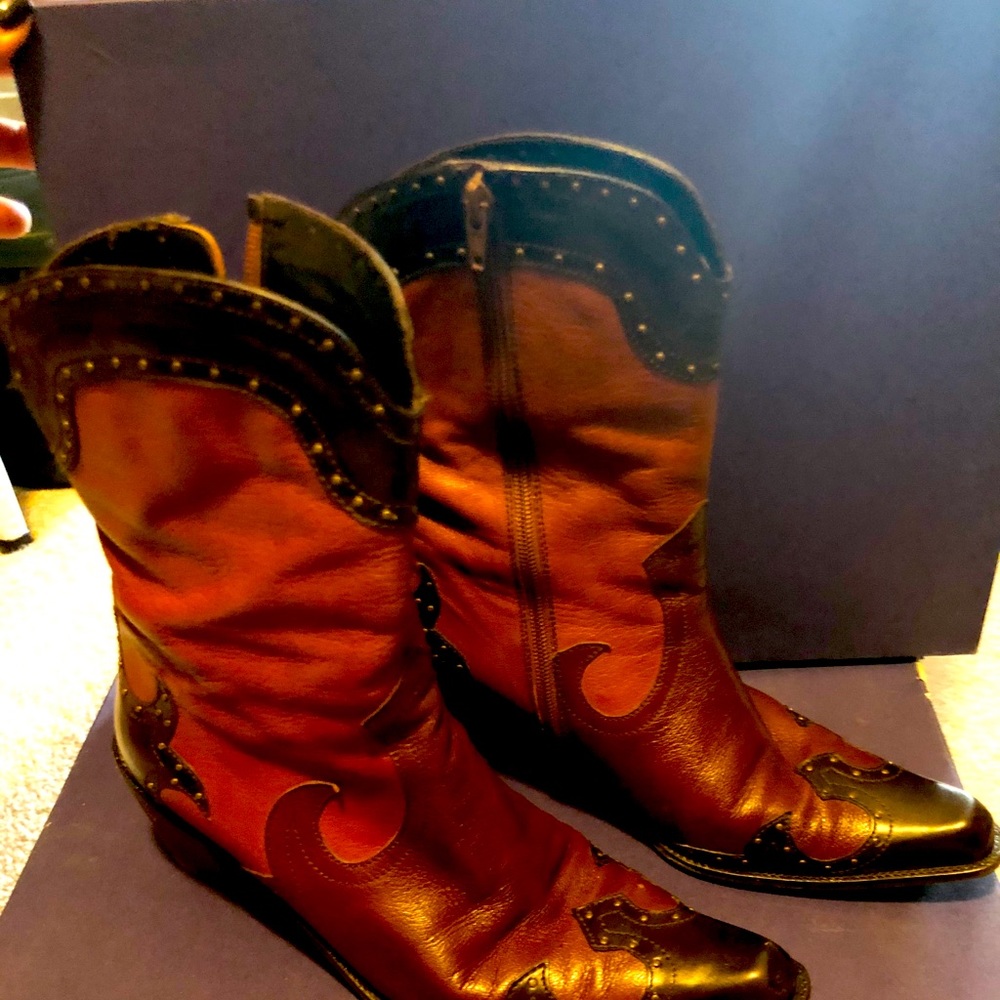 Stuart Weitzman Cacao Lama Calf zip boots